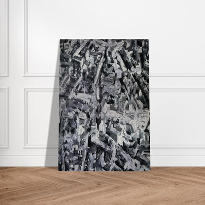TOWNSCAPE F 1968 - Gerhard Richter Brushed Aluminum Print - 70x100 cm / 28x40 inches | Gerhard Richter Aluminum Print | Gerhard Richter Prints