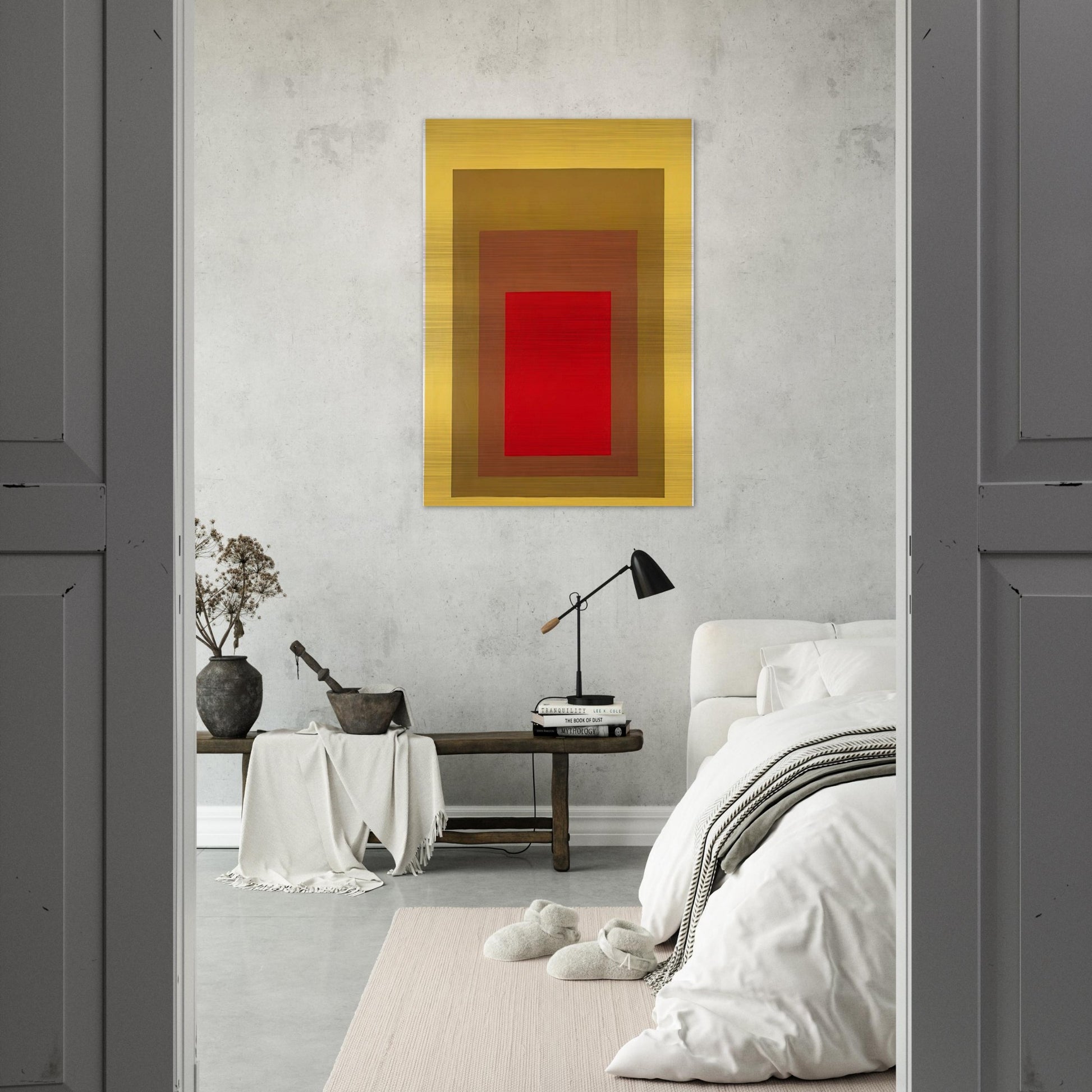 HOMAGE TO THE SQUARE 1967 1 - Josef Albers Brushed Aluminum Print - 70x100 cm / 28x40 inches | Josef Albers Aluminum Print | Josef Albers Prints