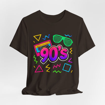 Música de la vieja escuela de los 90: ambiente arcade, clásico vintage de los 90. Camiseta retro de los 90 con la frase "Amo los años noventa".
