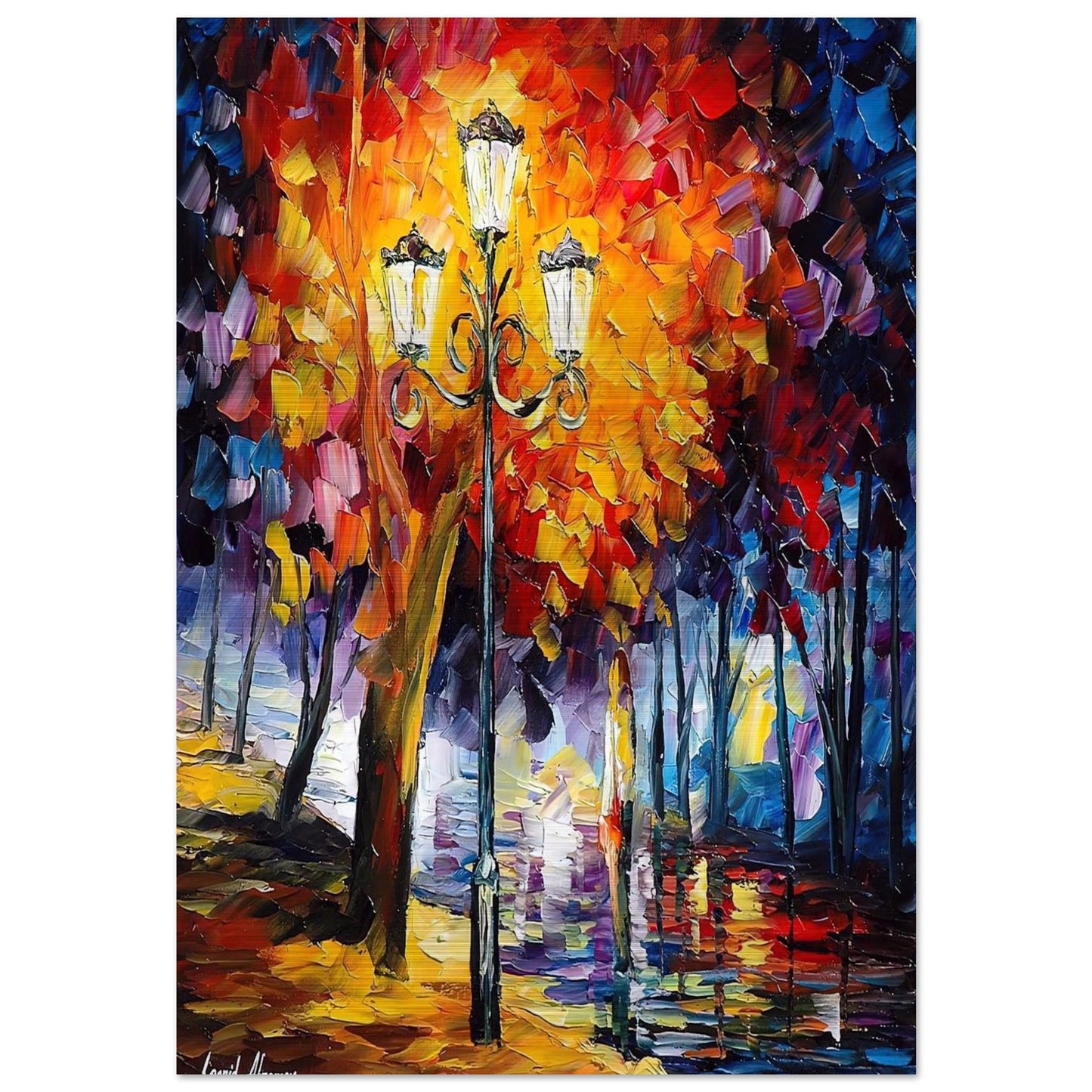 Leonid Afremov - Leonid Afremov Brushed Aluminum Print - 70x100 cm / 28x40 inches | Leonid Afremov Aluminum Print | Leonid Afremov Prints