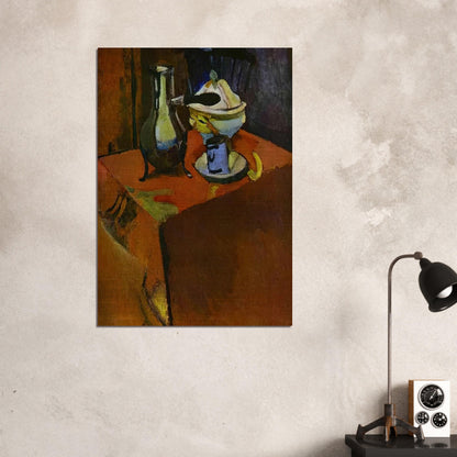 DISHES ON A TABLE 1900 - Henri Matisse Brushed Aluminum Print - 70x100 cm / 28x40 inches | Henri Matisse Aluminum Print | Henri Matisse Prints