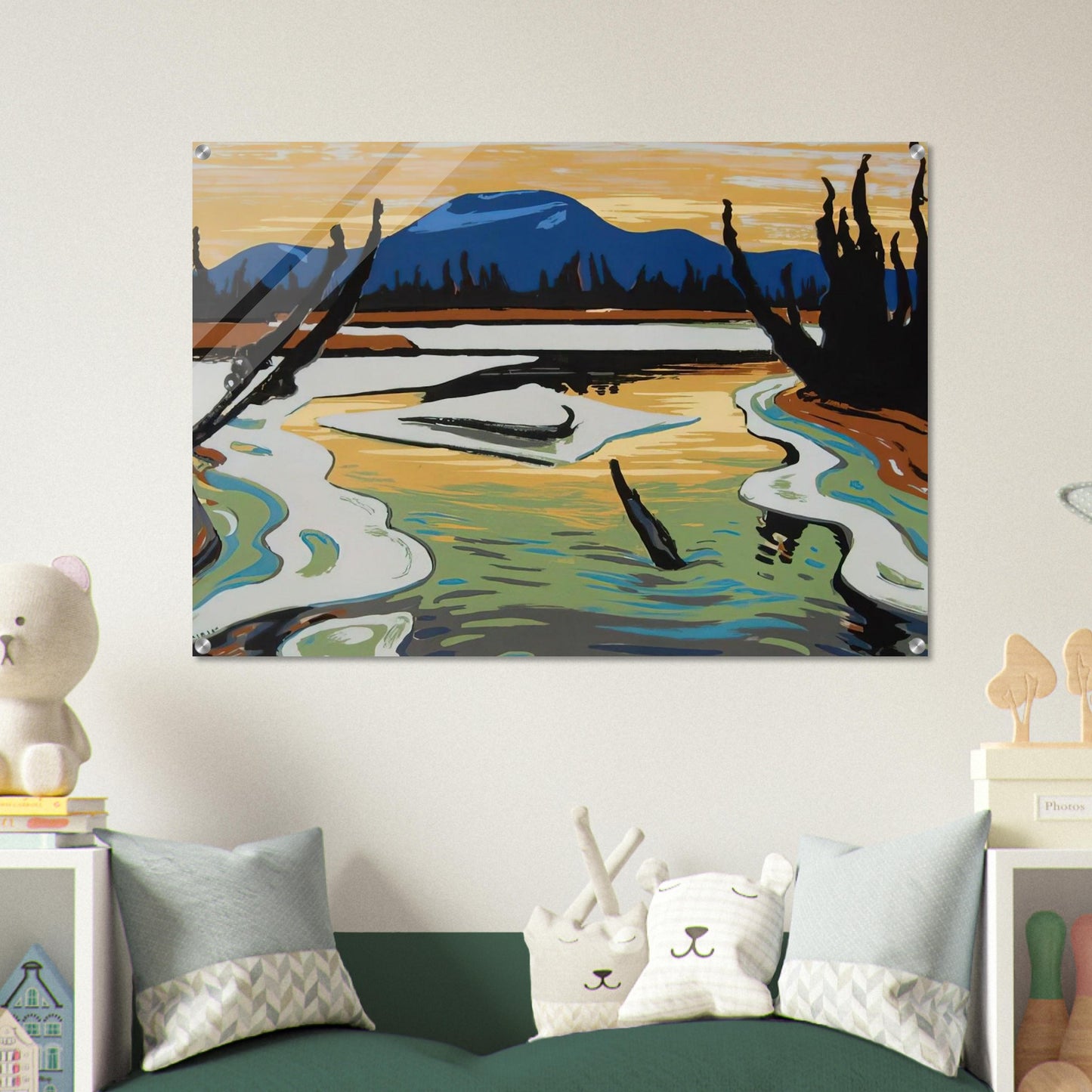 Smart River Alaska - 1945 - A.Y. Jackson Acrylic Print - 70x100 cm / 28x40″ inches | A.Y. Jackson Wall Art | A.Y. Jackson Prints
