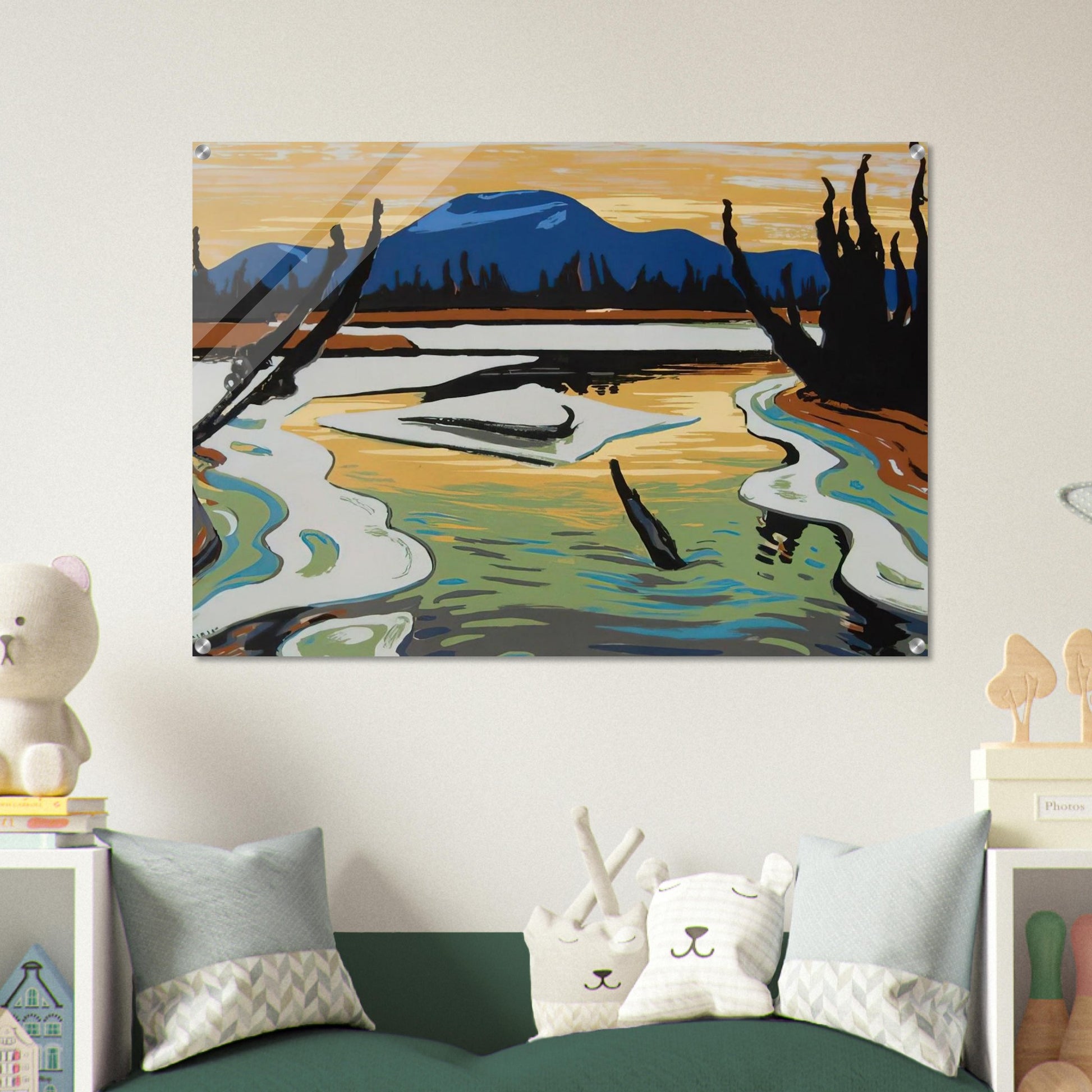 Smart River Alaska - 1945 - A.Y. Jackson Acrylic Print - 70x100 cm / 28x40″ inches | A.Y. Jackson Wall Art | A.Y. Jackson Prints