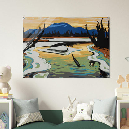 Smart River Alaska - 1945 - A.Y. Jackson Acrylic Print - 70x100 cm / 28x40″ inches | A.Y. Jackson Wall Art | A.Y. Jackson Prints