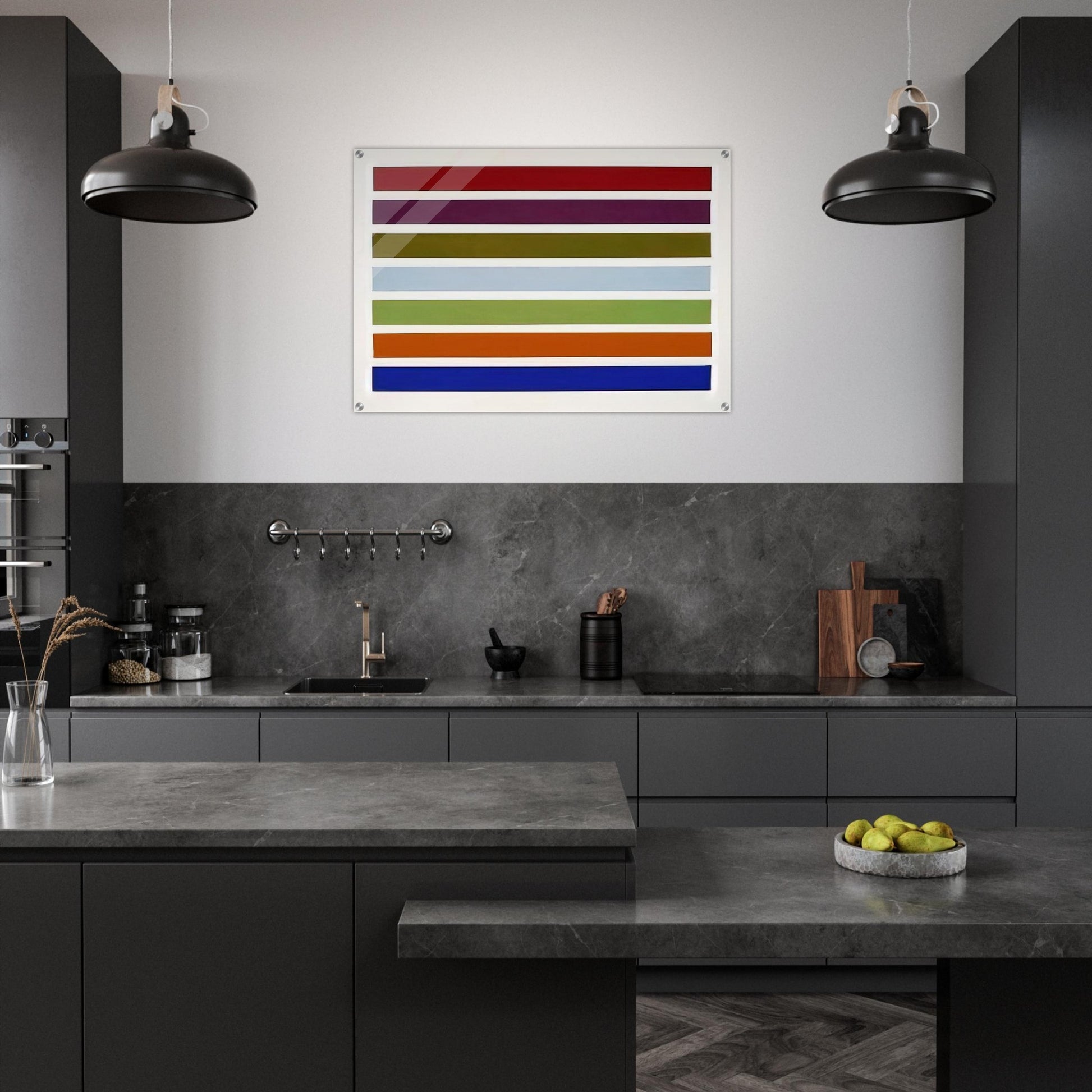 Wall Stripes No. 3 - 1962 - Gene Davis Acrylic Print - 70x100 cm / 28x40″ inches | Gene Davis Wall Art | Gene Davis Prints