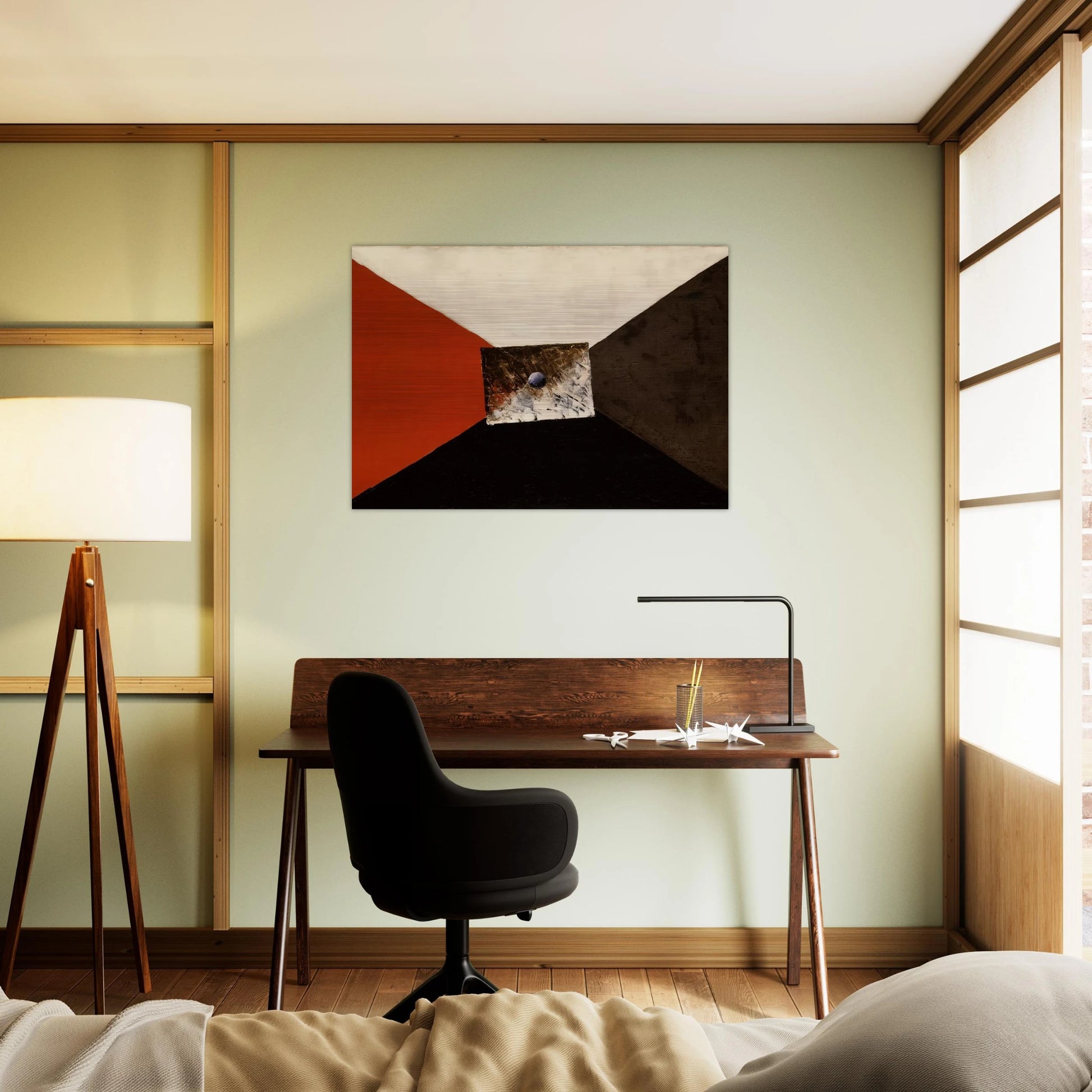 COMPOSITION MARCHAND DE COULEURS - Man Ray Brushed Aluminum Print - 70x100 cm / 28x40 inches | Man Ray Aluminum Print | Man Ray Prints