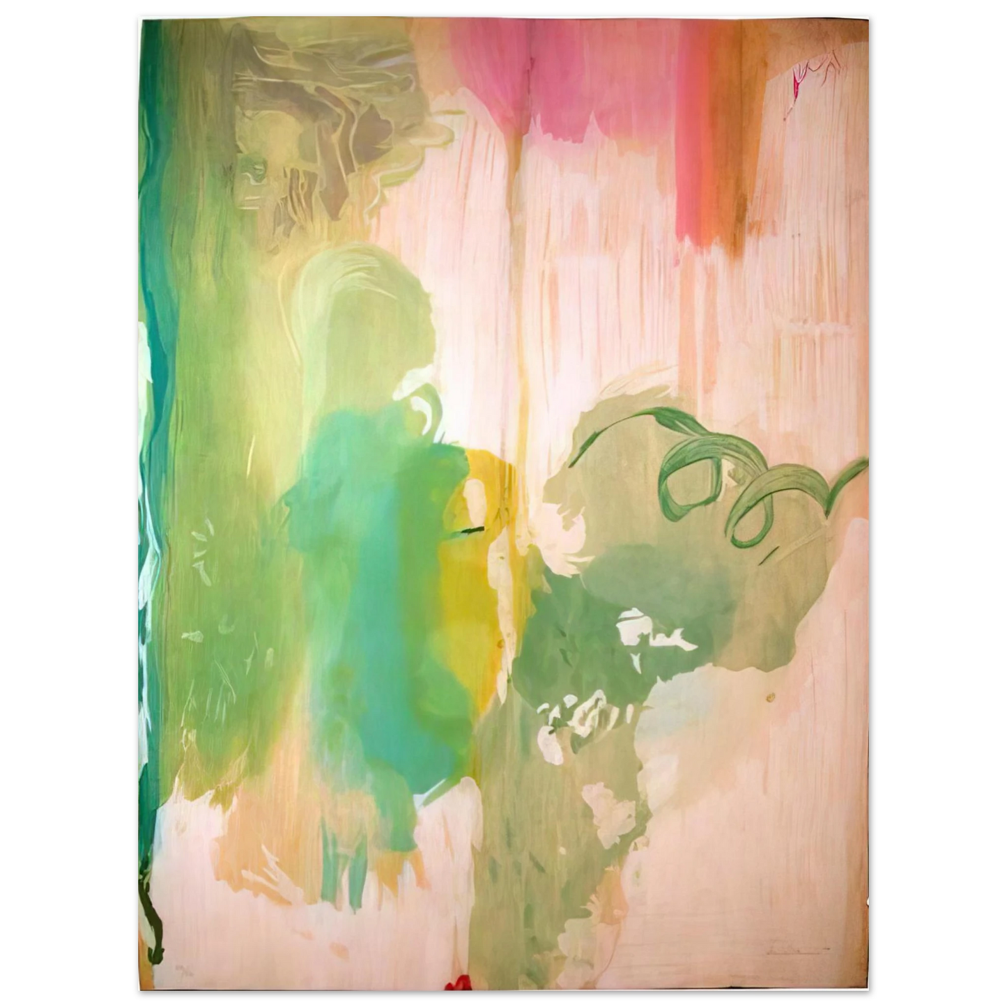 Helen Frankenthaler - Snow Pines - 2004 Wall art - 28x43  cm / XL (11x17 inches) - Fine Art Poster-canvas - -