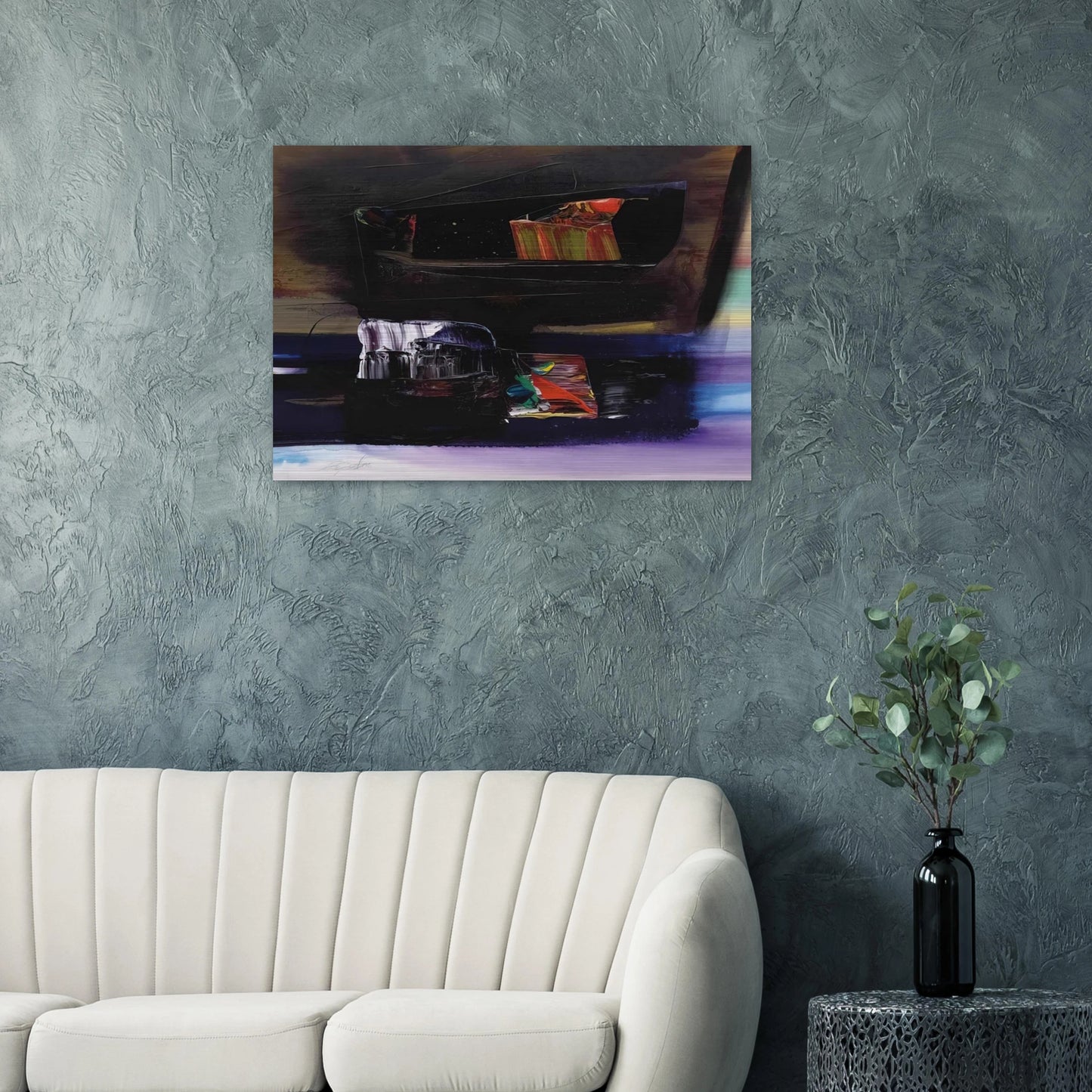 Phenomena Tibetan Clay Offering - Paul Jenkins Brushed Aluminum Print - 70x100 cm / 28x40 inches | Paul Jenkins Aluminum Print | Paul Jenkins Prints