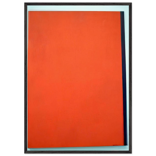 Eve - Barnett Newman 70x100 cm / 28x40 inches Framed Art Print – Black Wooden Frame
