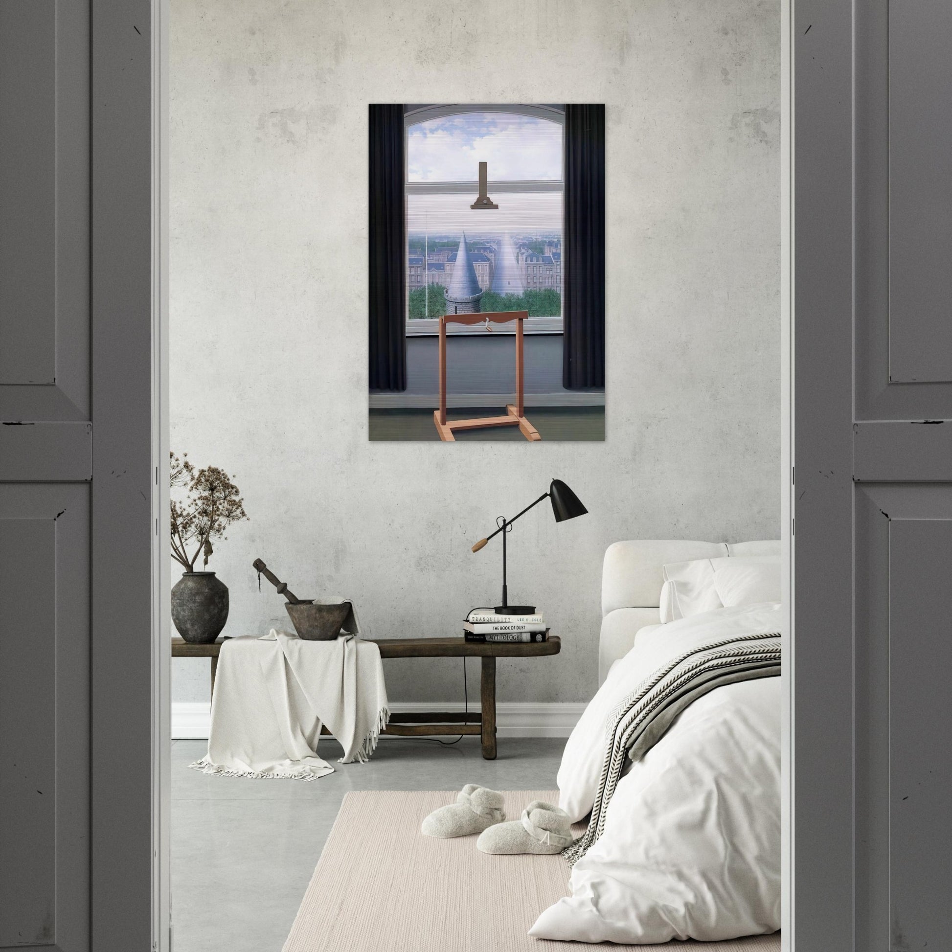 WHERE EUCLIDE WALKED 1955 - Rene Magritte Brushed Aluminum Print - 70x100 cm / 28x40 inches | Rene Magritte Aluminum Print | Rene Magritte Prints