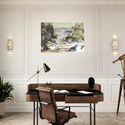Landscape in the Provence - Paul Cézanne Brushed Aluminum Print - 70x100 cm / 28x40 inches | Paul Cézanne Aluminum Print | Paul Cézanne Prints