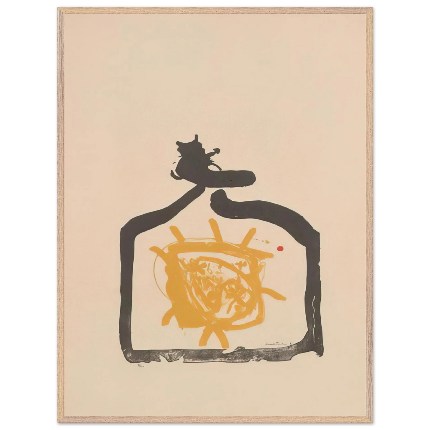 Helen Frankenthaler - May 26th Backwards - 1961 Wall art - 60x80 cm / 24x32 inches - Premium Wooden Framed Poster With Fine Art Paper-canvas - Wood frame