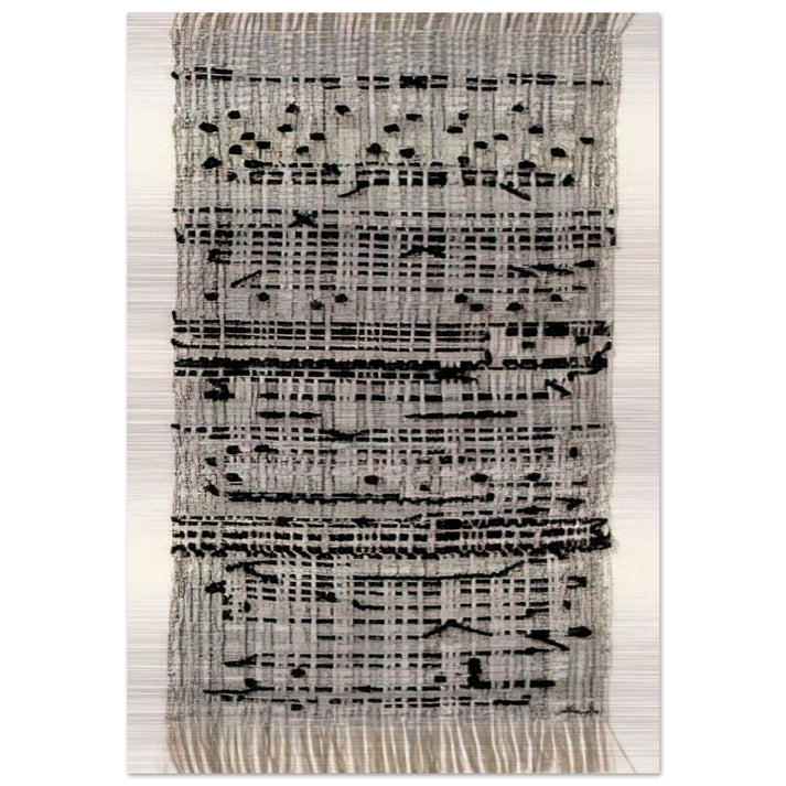 HAIKU 1961 - Anni Albers Brushed Aluminum Print - 70x100 cm / 28x40 inches | Anni Albers Aluminum Print | Anni Albers Prints
