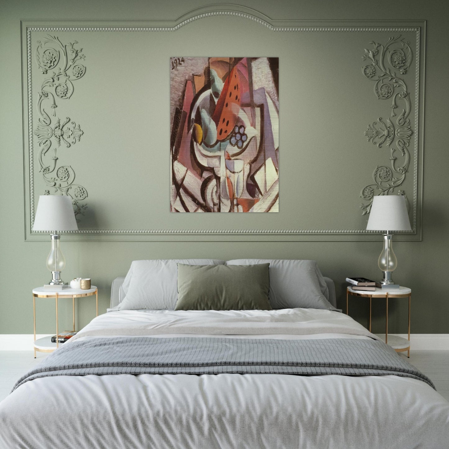 STILL LIFE WATERMELON - Salvador Dali Brushed Aluminum Print - 70x100 cm / 28x40 inches | Salvador Dali Aluminum Print | Salvador Dali Prints