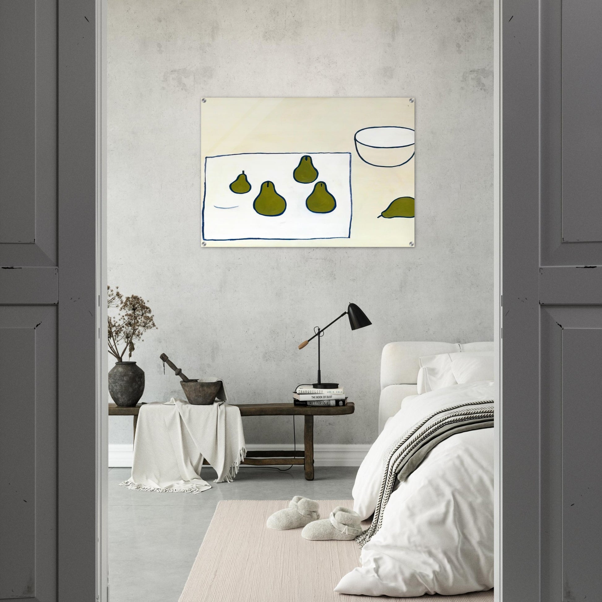 Five Pears - 1976 - William Scott Acrylic Print - 70x100 cm / 28x40″ inches