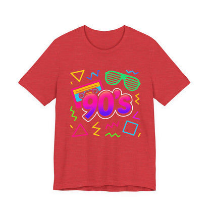 Música de la vieja escuela de los 90: ambiente arcade, clásico vintage de los 90. Camiseta retro de los 90 con la frase "Amo los años noventa".
