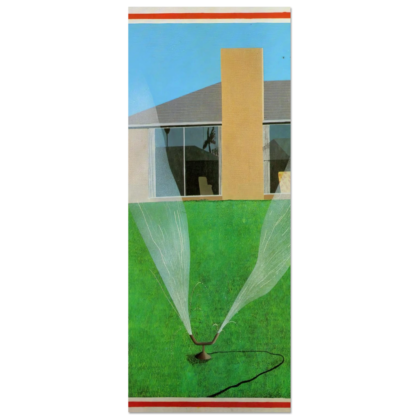 David Hockney - David Hockney Wall art - 28x43  cm / XL (11x17 inches) - Premium Wooden Framed Poster With Fine Art Paper-canvas - Wood frame