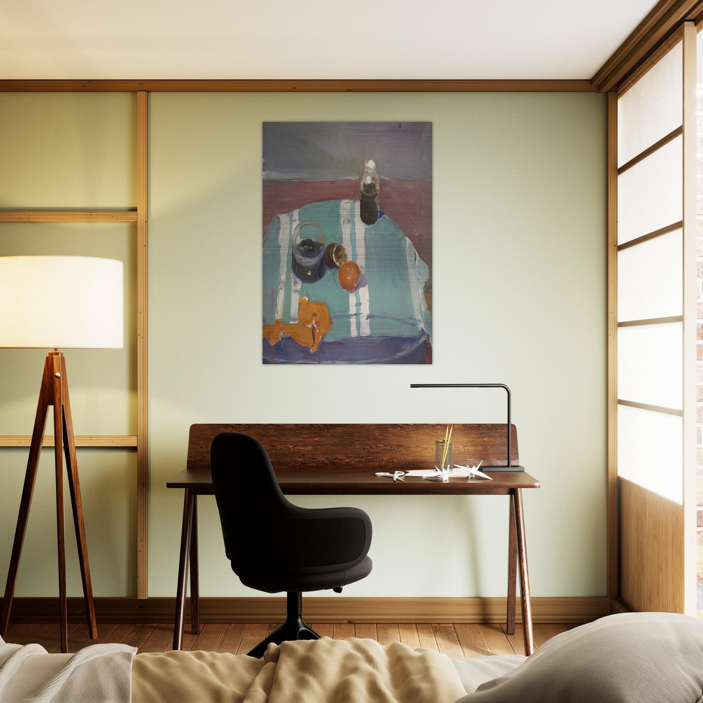Still Life with Orange Peel - Richard Diebenkorn Brushed Aluminum Print - 70x100 cm / 28x40 inches | Richard Diebenkorn Aluminum Print | Richard Diebenkorn Prints
