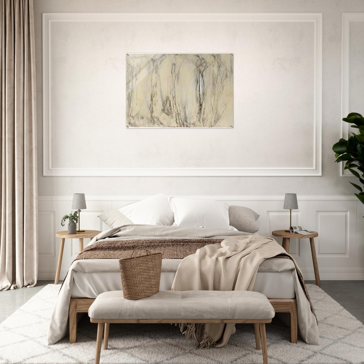 Composition - 1958 - Enrico Castellani Acrylic Print - 70x100 cm / 28x40″ inches | Enrico Castellani Wall Art | Enrico Castellani Prints