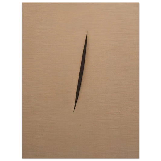 Lucio Fontana - Concept Spatiale - 1960  75x100 cm / 30x40inches Fine Art Poster