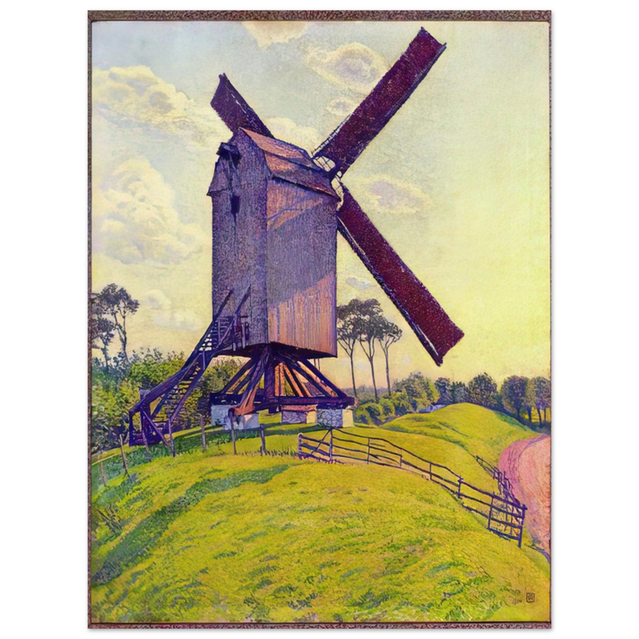 Theo van Rysselberghe - THE MILL AT KELF 1894  75x100 cm / 30x40inches Fine Art Poster