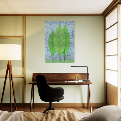 THE GOOD SEASON 1961 - Rene Magritte Brushed Aluminum Print - 70x100 cm / 28x40 inches | Rene Magritte Aluminum Print | Rene Magritte Prints