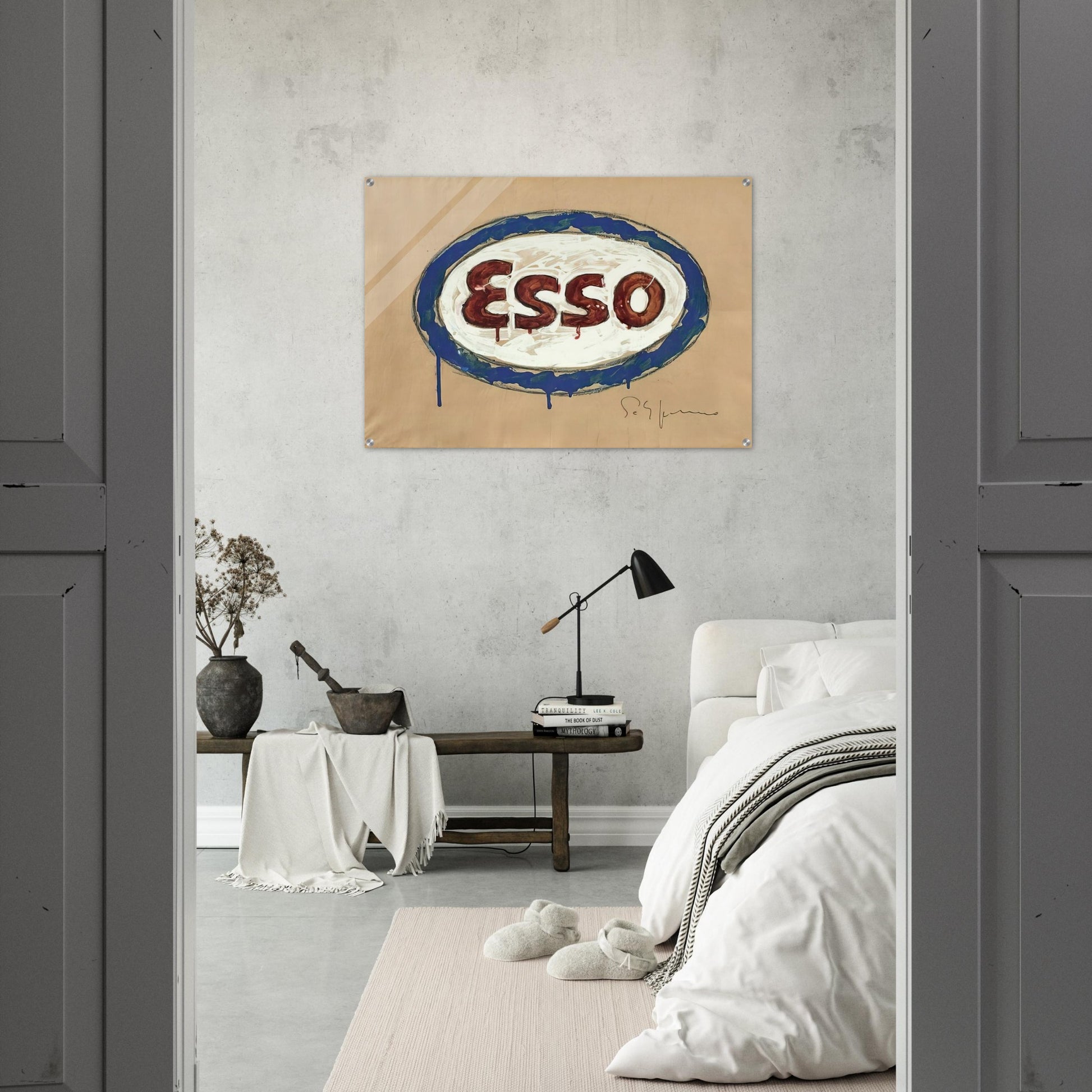 Esso - Pop Art - Mario Schifano Acrylic Print - 70x100 cm / 28x40″ inches