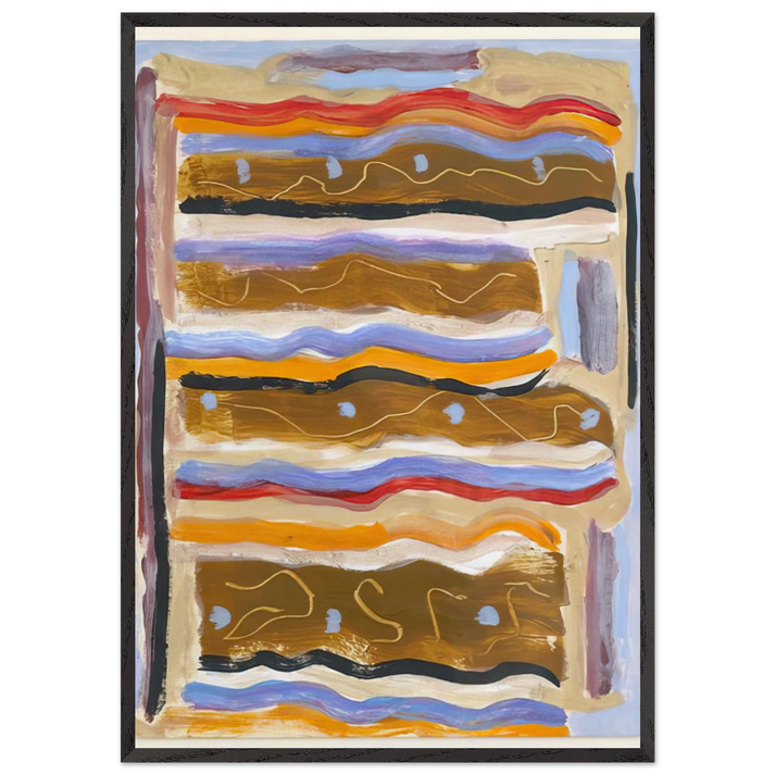 Untitled - 1950 N4 - Betty Parsons 70x100 cm / 28x40 inches Framed Art Print – Black Wooden Frame