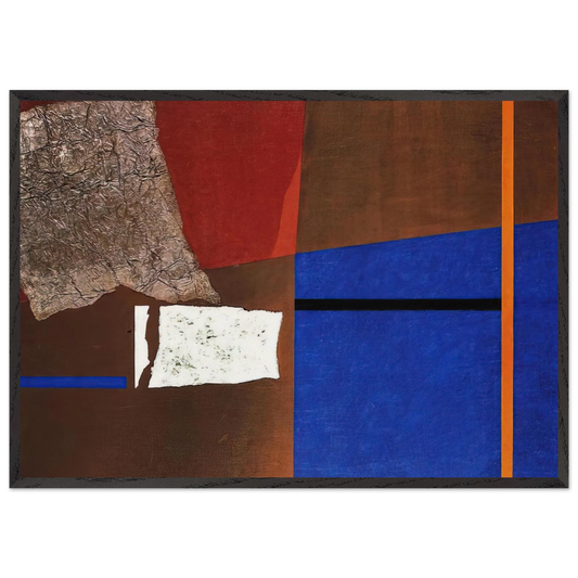ASTRAZIONE PLASTICA 1954 - Enrico Prampolini 70x100 cm / 28x40 inches Framed Art Print – Black Wooden Frame