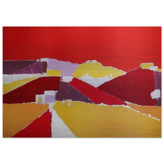 Agrigente - 1953 - Nicolas de Stael Brushed Aluminum Print - 70x100 cm / 28x40 inches | Nicolas de Stael Aluminum Print | Nicolas de Stael Prints