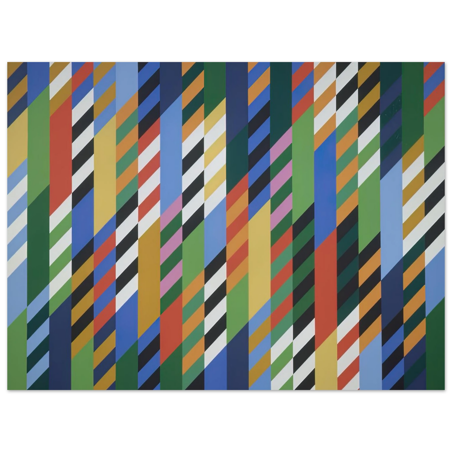 Bridget Riley - CONVERSATION 1992  75x100 cm / 30x40inches Fine Art Poster