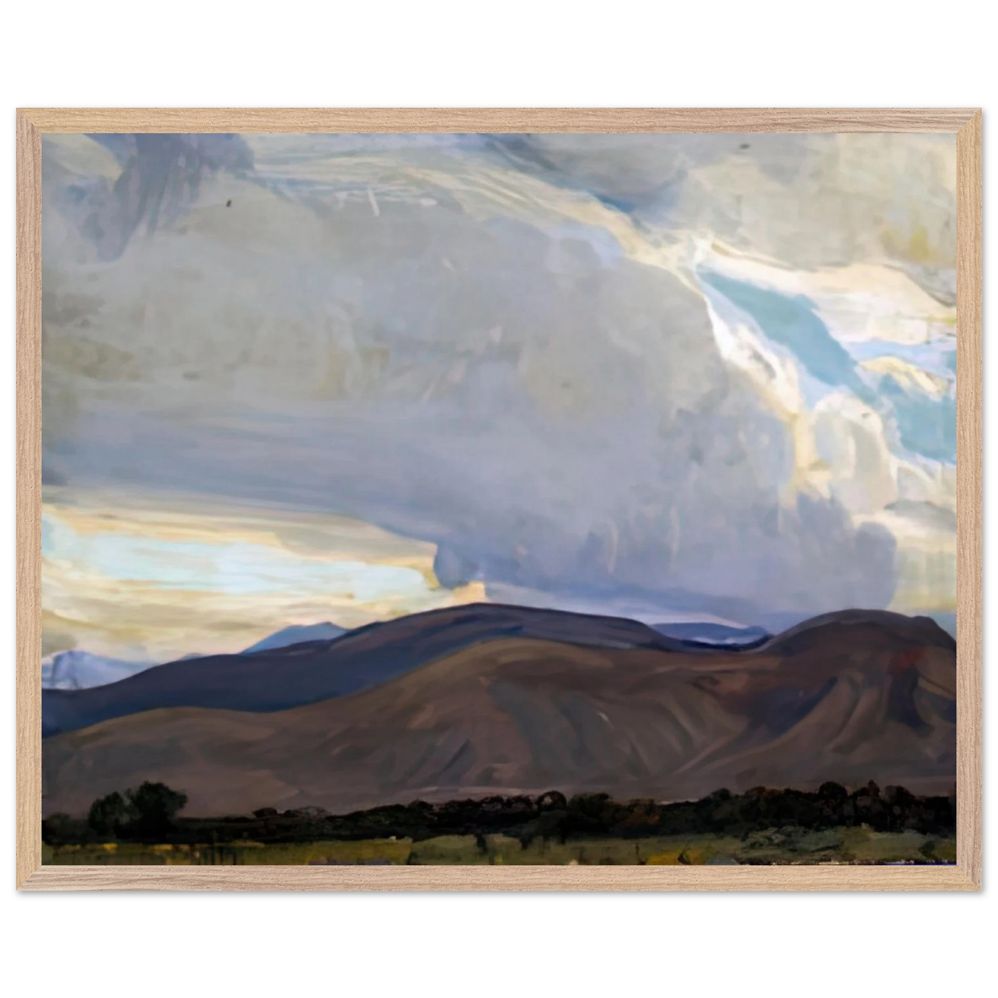 Maynard Dixon - STORM FROM THE SIERRA 1937 Wall art - 70x100 cm / 28x40 inches - Fine Art Poster-canvas - -