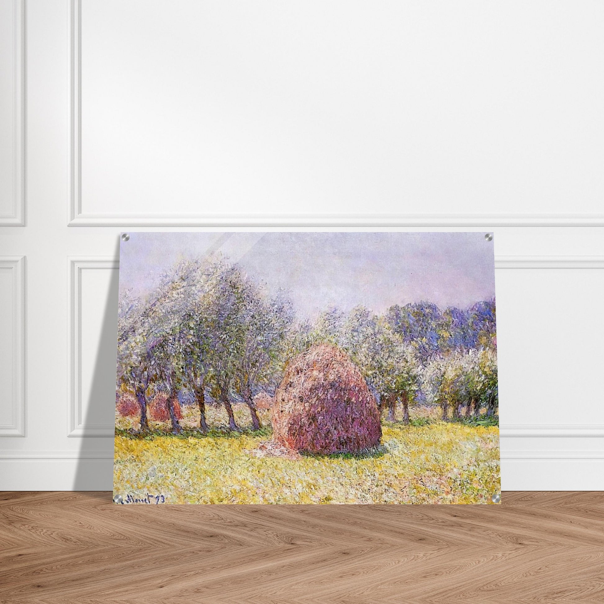 Haystack - claude monet Acrylic Print - 70x100 cm / 28x40″ inches | claude monet Wall Art | claude monet Prints