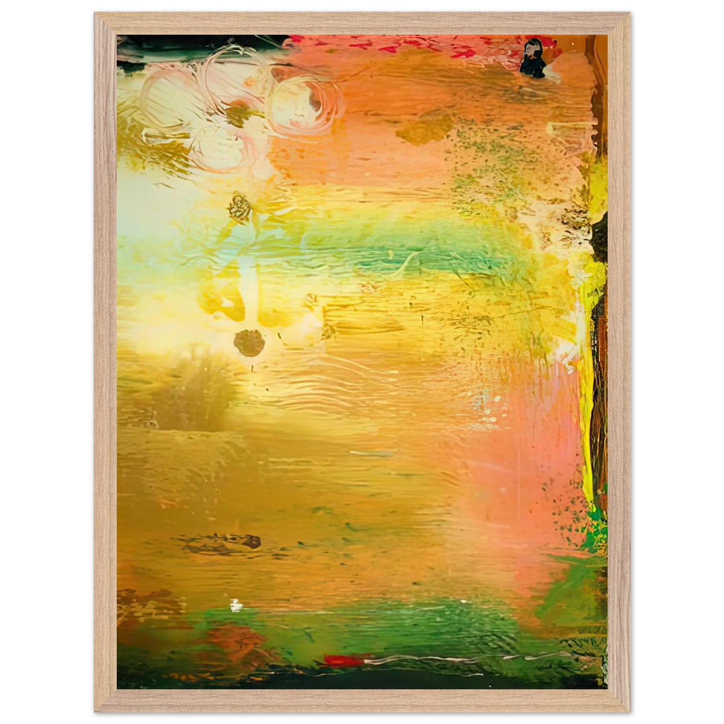 Helen Frankenthaler - Fantasy Garden, 1992- Wall Art - 21x29.7 cm / 8x12" - Premium Wooden Framed Poster With Fine Art Paper-canvas - White frame