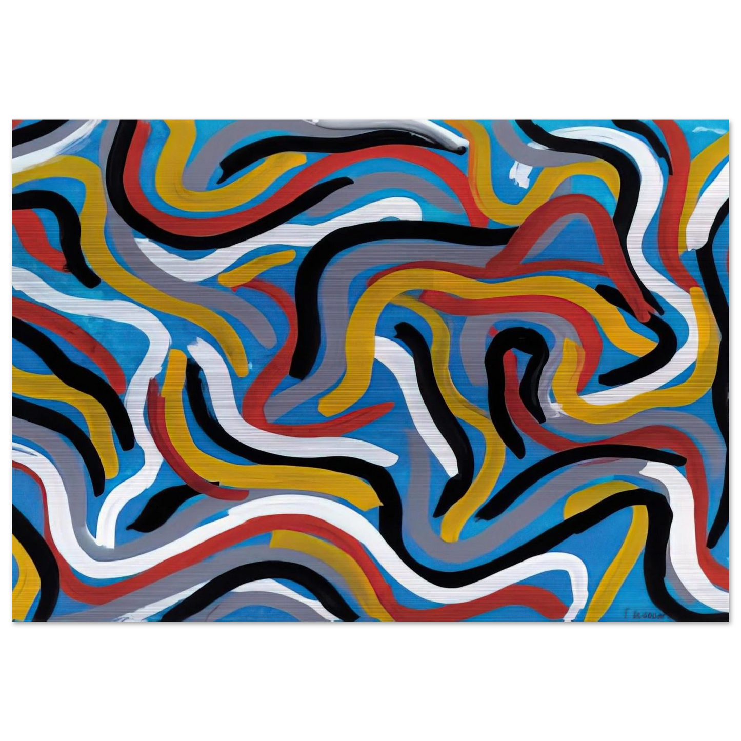 Untitled - Sol LeWitt Brushed Aluminum Print - 70x100 cm / 28x40 inches | Sol LeWitt Aluminum Print | Sol LeWitt Prints