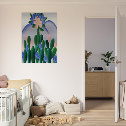 Manacá - Tarsila do Amaral Brushed Aluminum Print - 70x100 cm / 28x40 inches | Tarsila do Amaral Aluminum Print | Tarsila do Amaral Prints