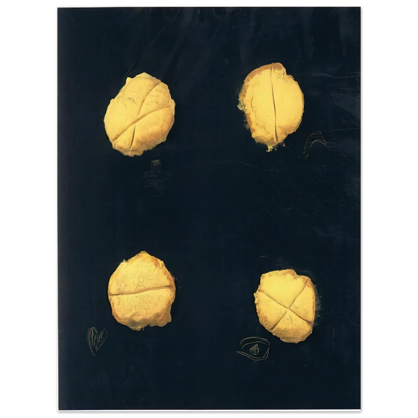 Antoni Tapies - FOUR 1992  75x100 cm / 30x40inches Fine Art Poster