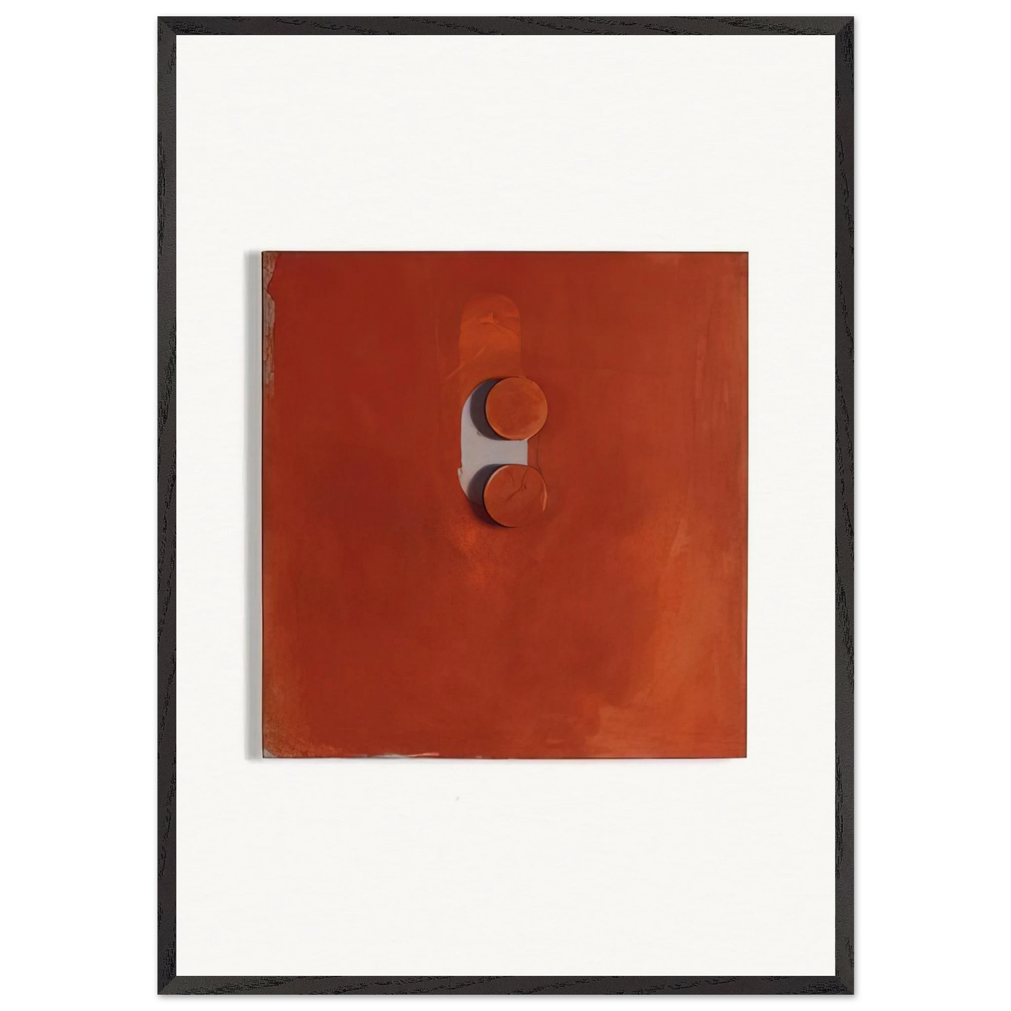 TABLETTENBILD 1966 - Blinky Palermo 70x100 cm / 28x40 inches Framed Art Print – Black Wooden Frame