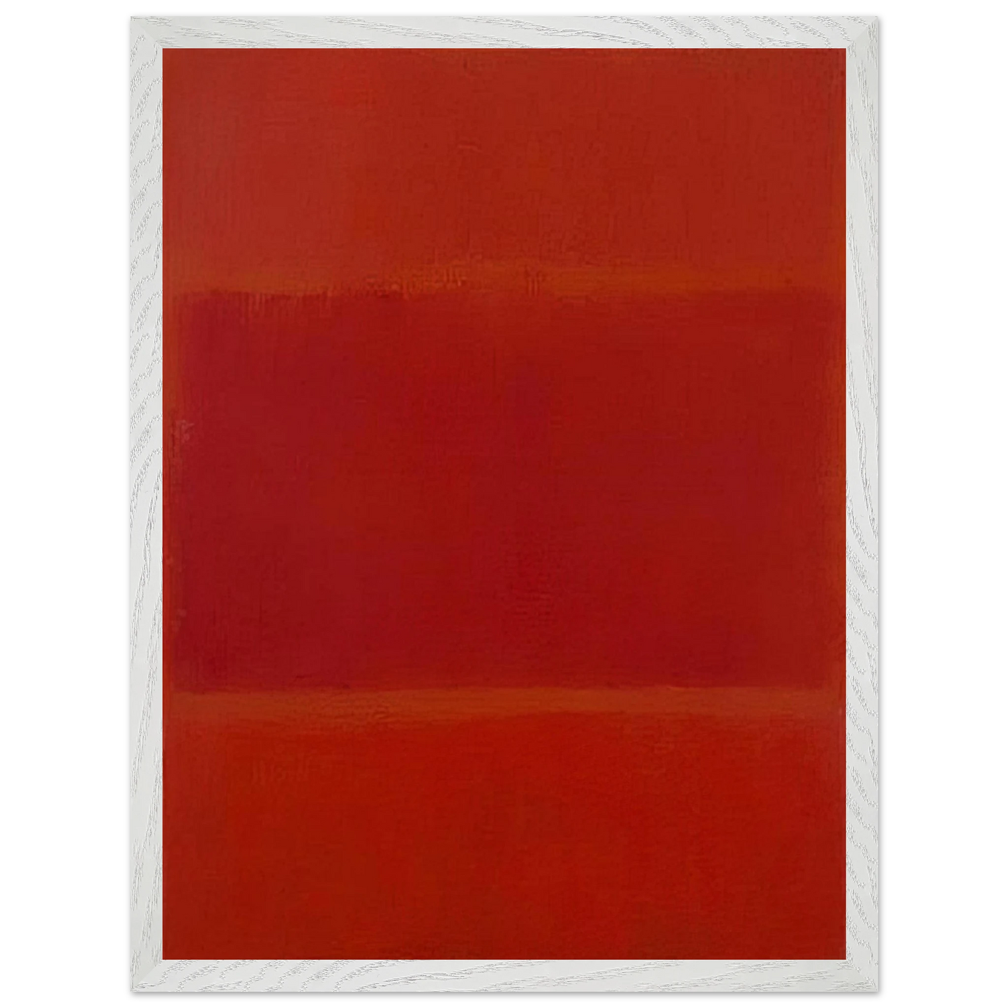 Mark Rothko - Red and Orange - 1955 Wall Art - 60x80 cm / 24x32 inches - Premium Wooden Framed Poster With Fine Art Paper-canvas - White frame