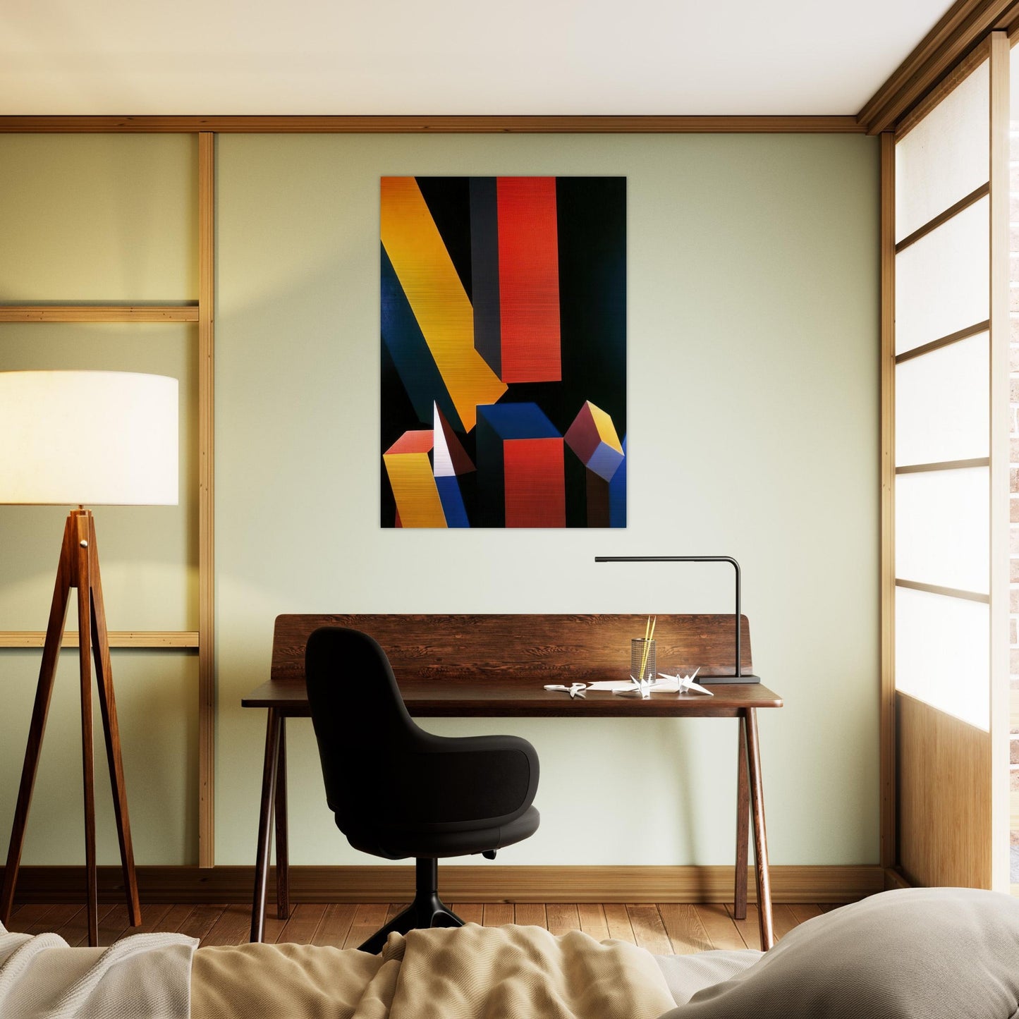 Byzantium - Hard Edge Painting - Miriam Schapiro Brushed Aluminum Print - 70x100 cm / 28x40 inches | Miriam Schapiro Aluminum Print | Miriam Schapiro Prints
