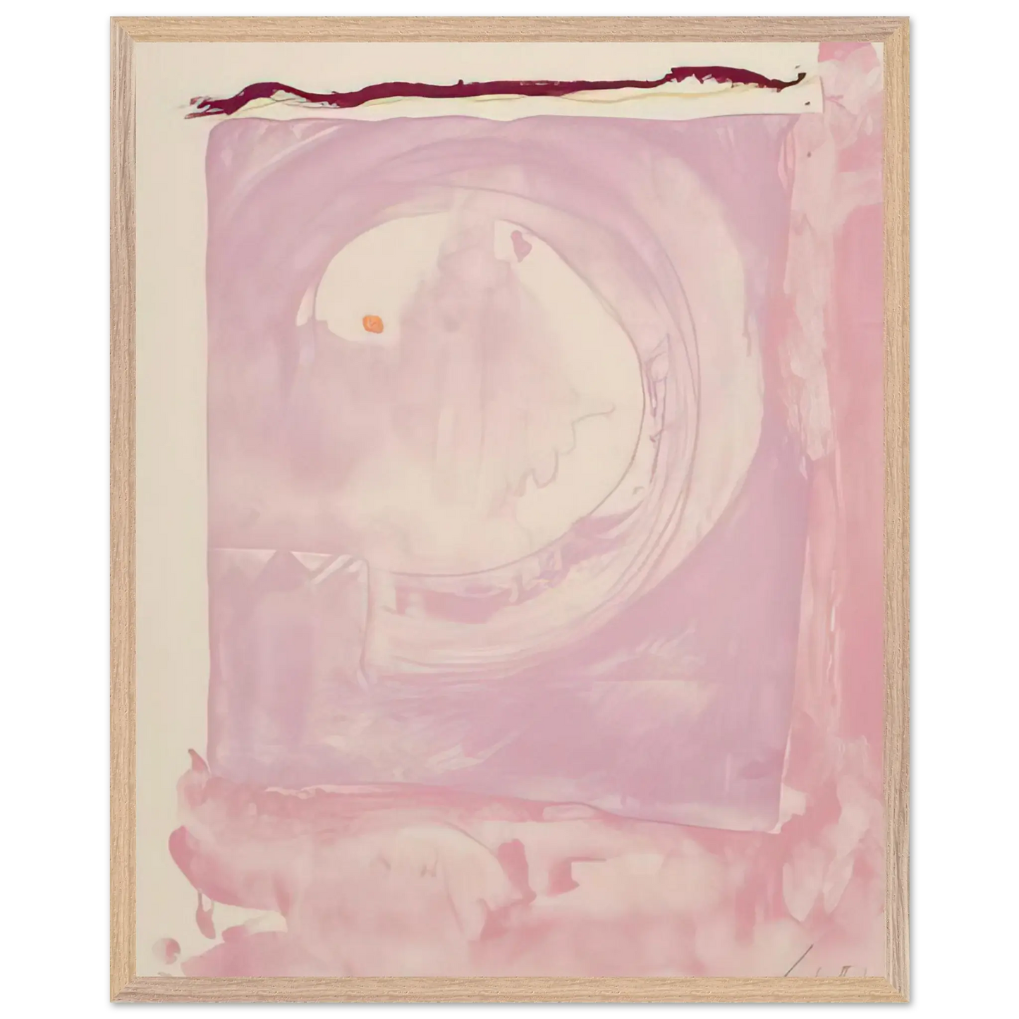 Helen Frankenthaler - Reflections IX - 1995 Wall art - 70x100 cm / 28x40 inches - Premium Wooden Framed Poster With Fine Art Paper - Wood frame