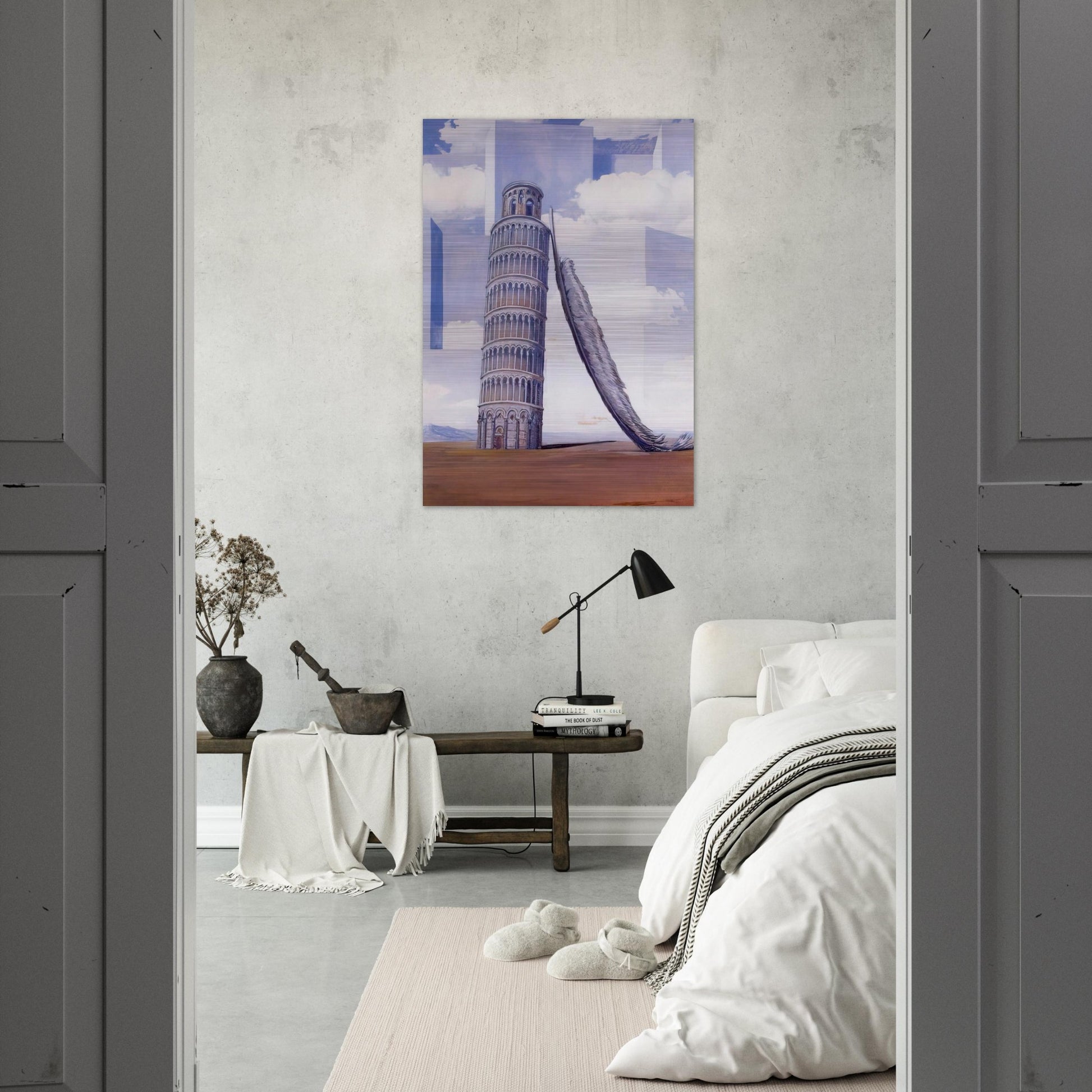 MEMORY OF A JOURNEY 1955 - Rene Magritte Brushed Aluminum Print - 70x100 cm / 28x40 inches | Rene Magritte Aluminum Print | Rene Magritte Prints