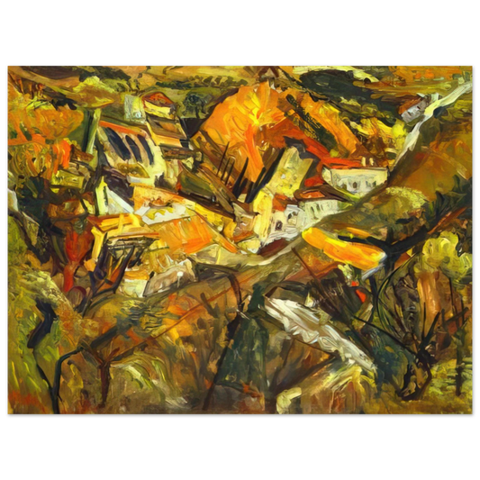 Chaim Soutine - CERET LANDSCAPE  75x100 cm / 30x40inches Fine Art Poster