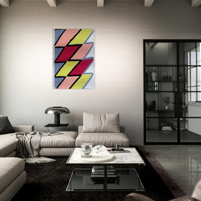 COMPOSITION 22 - Sonia Delaunay Brushed Aluminum Print - 70x100 cm / 28x40 inches | Sonia Delaunay Aluminum Print | Sonia Delaunay Prints
