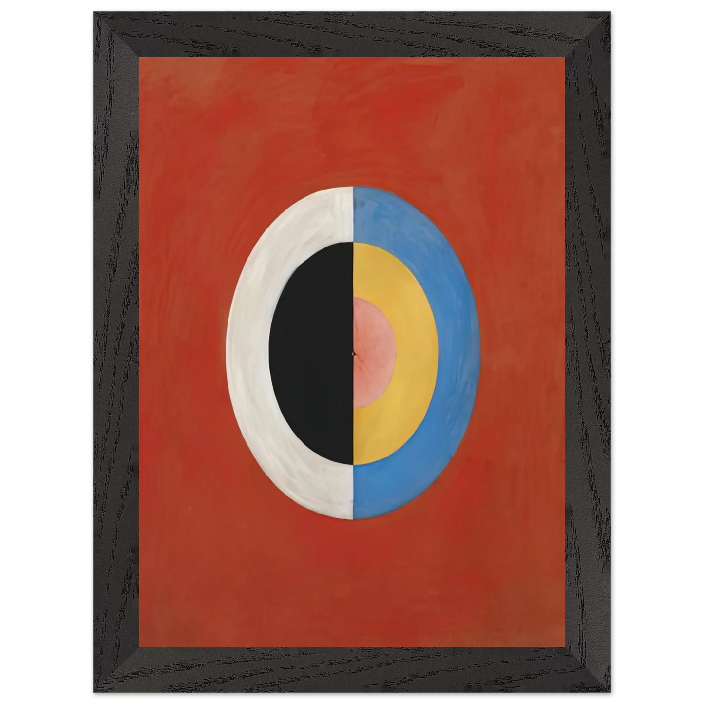 Hilma af Klint - THE SWAN NO 17 1915 0 Wall art - 30x40 cm / 12x16 Inches - Premium Wooden Framed Poster With Fine Art Paper - Black frame