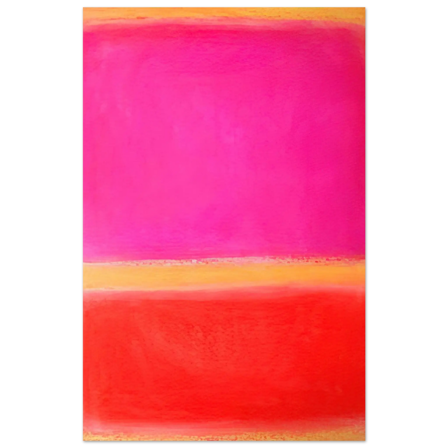 Helen Frankenthaler - Untitled - Color Field Painting Wall art - 40x40 cm / 16x16 inches - Premium Wooden Framed Poster With Fine Art Paper - Wood frame