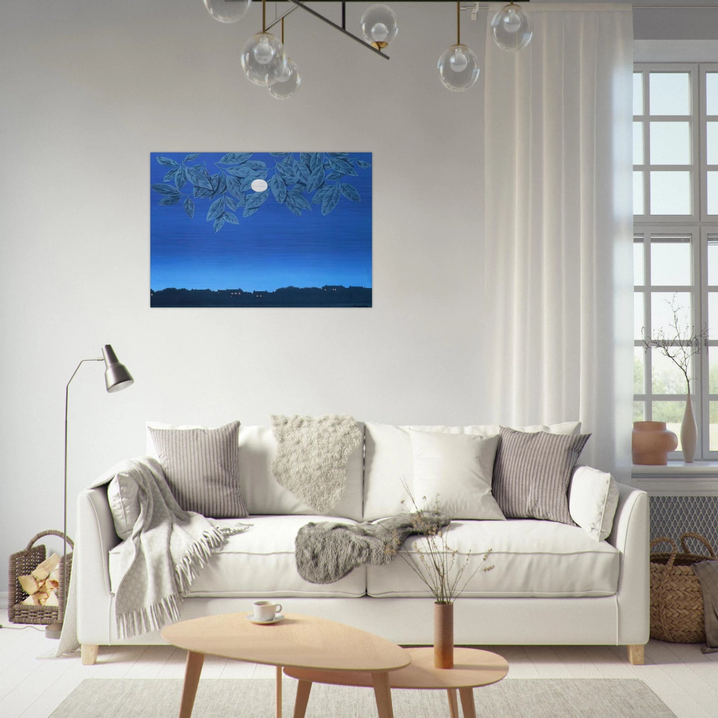 THE BLANK PAGE 1967 - Rene Magritte Brushed Aluminum Print - 70x100 cm / 28x40 inches | Rene Magritte Aluminum Print | Rene Magritte Prints