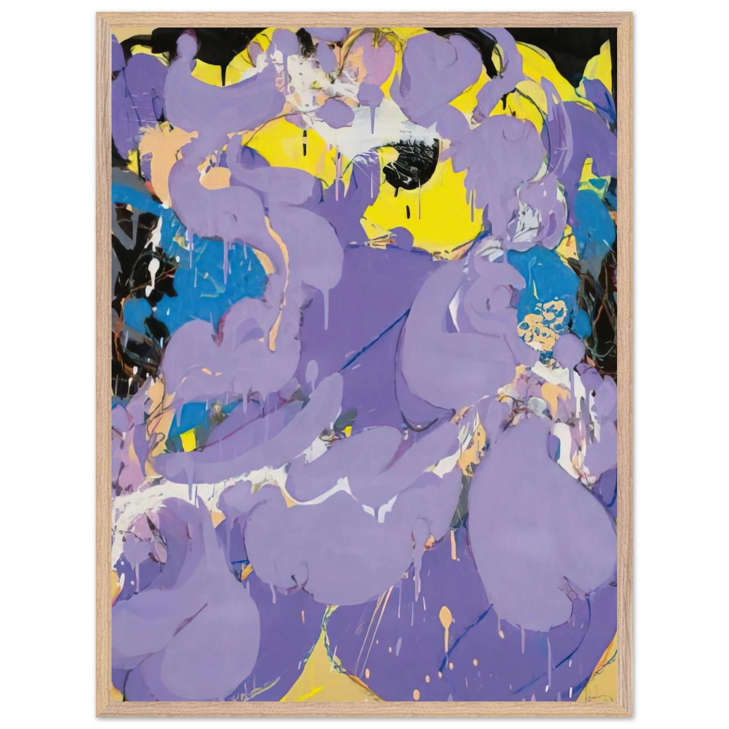 Helen Frankenthaler - Untitled - 1978 Wall art - 30x45 cm / 12x18 inches - Premium Wooden Framed Poster With Fine Art Paper-canvas - White frame