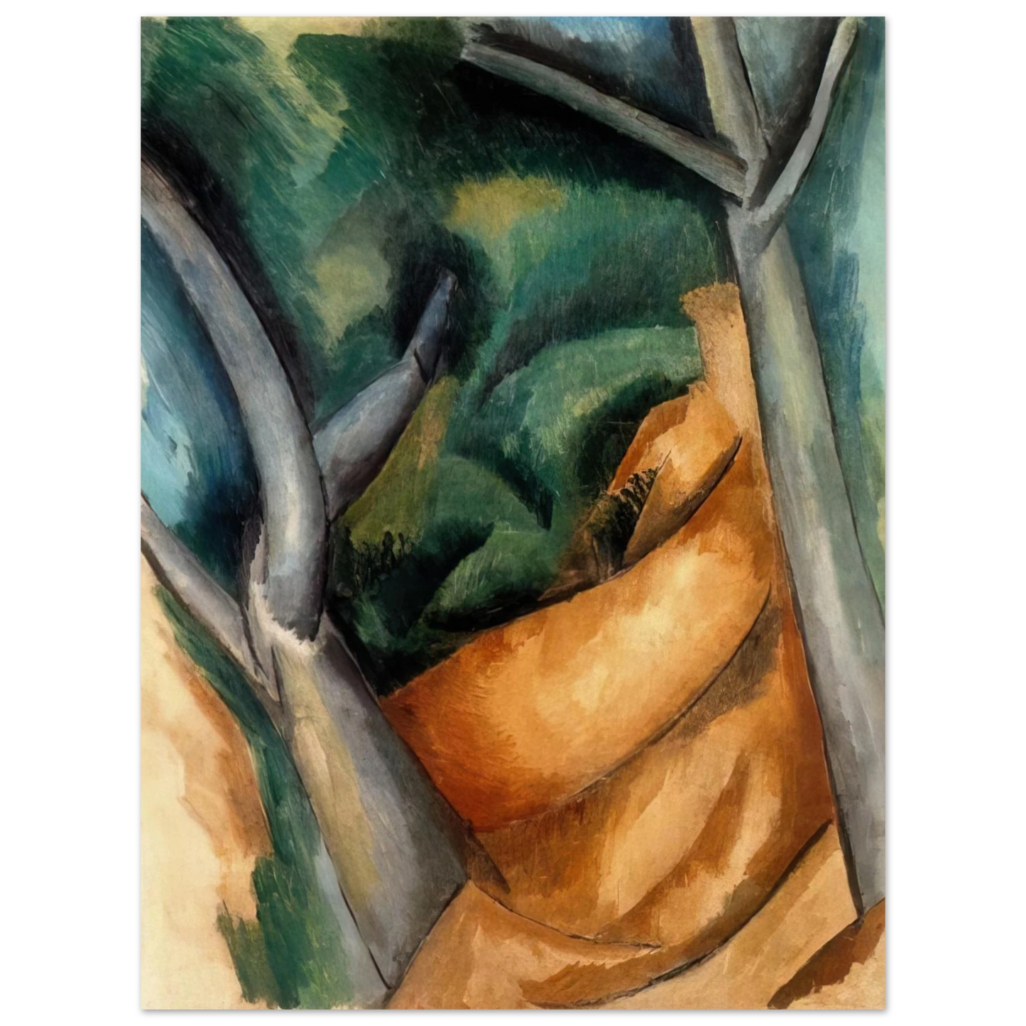 Raoul Dufy - TREES AT ESTAQUE 1908  75x100 cm / 30x40inches Fine Art Poster