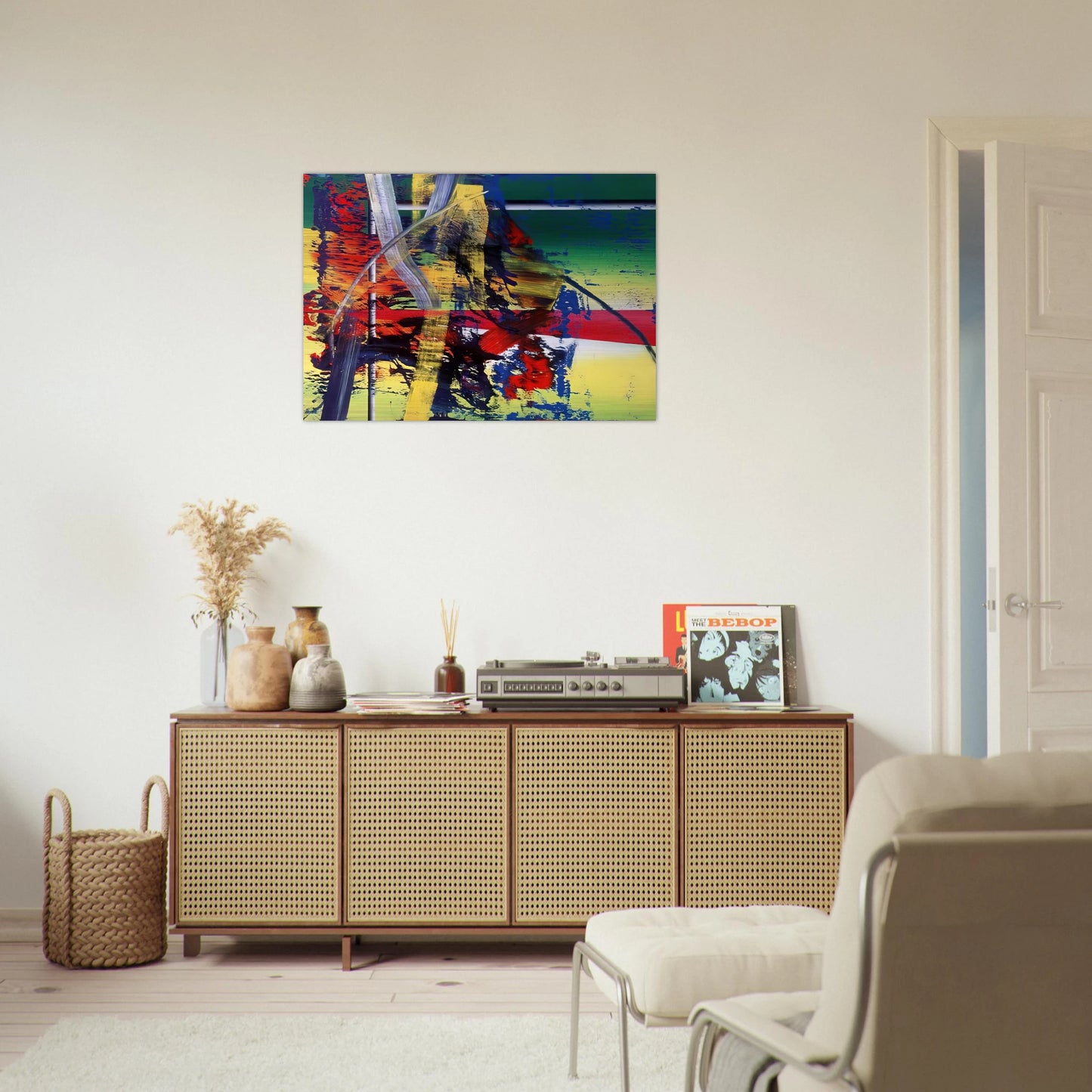STATION - Gerhard Richter Brushed Aluminum Print - 70x100 cm / 28x40 inches | Gerhard Richter Aluminum Print | Gerhard Richter Prints